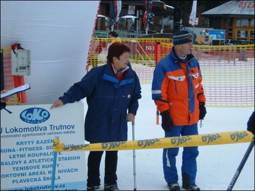 reditelka zavodu Margaret Gartnerova a sef Skiarealu Spindl Jiri Beran